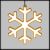 Cristallo di Neve Ø 30 cm decorazione Wood Natural - bianco caldo
