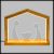 Natività capanna h 24 cm, decorazione Wood Natural, bianco caldo
