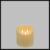 Candela in cera avorio Ø 15 x H 15 cm a batteria effetto fiamma led bianco caldo