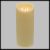 Candela in cera avorio Ø15xH35cm a batteria, effetto fiamma, led bianco caldo