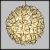 Sfera luminosa argentata 3D ø30 cm, 60 led superbright, luce fissa, bianco classic