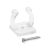 Confezione 50 clips trasparenti per fissaggio tubo neon monofacciale
