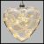 Cuore luminoso in vetro 20 microled a batteria bianco classic