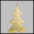 Albero di Natale 42xH60 cm bifacciale|luce fissa. Bianco tradizionale