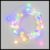Catena luminosa decorata 100 minisfere Ø10mm|100 microled multicolor