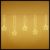 Ice Cluster Light 320xH80cm con Stelle 950 MicroLED bianco caldo, prolungabile