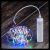 Catena luminosa a batteria 100 microled 9.9 m, giochi di luce multicolor