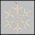 Fiocco di neve in tubo luminoso 70 cm, 576 led flashled diamond, bianco caldo