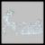 Renna luminosa con slitta H85cm 350 led ø5mm bianco ghiaccio
