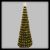 Albero conico 380 gocce di luce pixel led, H210CM, bianco classic e ghiaccio