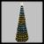 Albero conico 304 gocce di luce pixel led, H180CM, bianco classic e ghiaccio