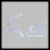 Renna luminosa con slitta H80cm 400 gocce led bianco ghiaccio
