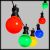 Catena luminosa 6 m, 20 lampadine party light, memory controller, multicolor