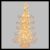 Albero luminoso in metallo rame H35 cm|55 microled bianco caldo