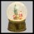 Sfera di vetro con albero e Babbo Natale