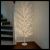 Albero luminoso champagne, h 200cm, 1120 microled bianco caldo e bianco freddo, flashled diamond