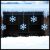 Ice Light 325xh115cm con 14 fiocchi di neve, 420 SMD Led, bianco ghiaccio