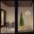 Pianta luminosa con sfera, h 155 cm, 912 microled bianco caldo