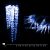 Catena di natale 8 m, 40 ghiaccioli con led a luce fissa, blu