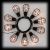 Catena luminosa 10 lanterne metallo invecchiato a batteria solare luce fissa bianco classic