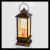 Lanterna natalizia con neve glitter, h 27,5, a batteria, luce fissa, bianco classic