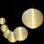 Catena 8 m, 10 lanterne luminose bianche, prolungabile, led bianco caldo