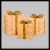 Set 3 pacchi regalo H40|35|30cm 240 led bianco tradizionale