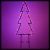 Albero WONDER H105cm 110 led superbright RB e bianco caldo