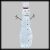 Pupazzo di neve in acrilico h 150 cm 320 Led bianco ghiaccio