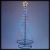 Albero conico 550 gocce di luce pixel led, H 280 cm, RGB