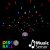 Proiettore disco rotante a led con sensore musica Ø 22 X H 17 CM - multicolor