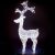 Renna Crystal h 120 cm - 250 led luce fissa Bianco Ghiaccio