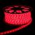 Tubo luminoso a led 30 m SENZA alimentazione, Luce Fissa, Rosso
