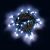 Catena luminosa di Natale - 10 mini bulbi led a luce fissa - reflex - bianco ghiaccio