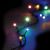 Catena luminosa di Natale - 10 mini bulbi led a luce fissa - reflex - multicolor