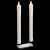 Set 2 candele in cera Ø 2,3 cm con telecomando, effetto fiamma, led bianco classic, gocce