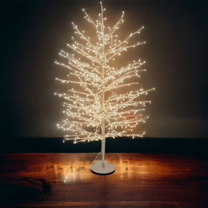 Magie Di Natale Albero Luminoso Faggio Con Microled - 180 Cm, Luce Calda, Per Interni/esterni, Bianco - 3