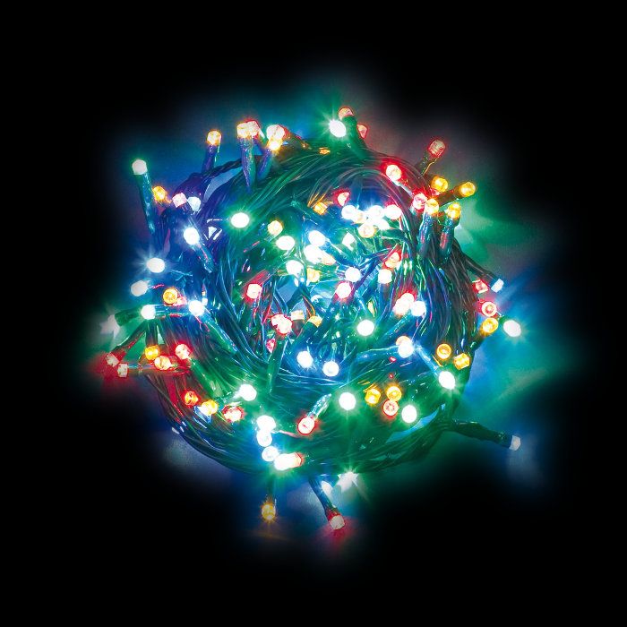 Catena Luminosa 14,5m Con 240 LED Blu, Cavo Verde, Per Interni/esterni, 8 Modalità Luce, Memory Controller