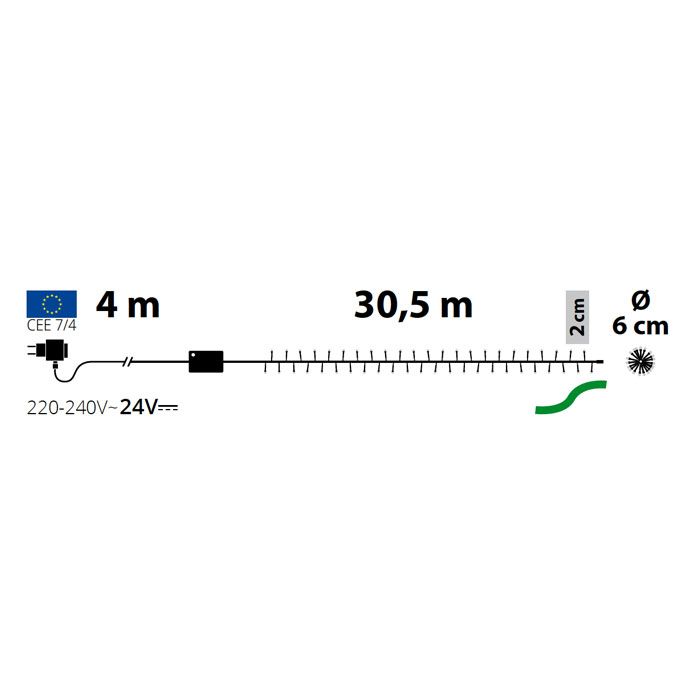 Catena Luminosa LED Con Filo Di Rame 1500 Luci – 8 Modalità, Bianco Caldo, Per Natale, Matrimoni E Decorazioni Fai-da-te