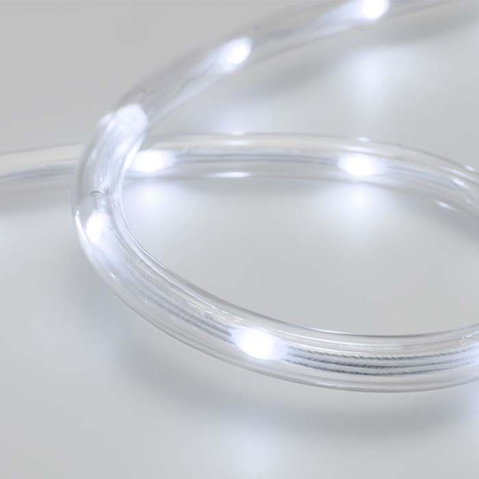 Jopassy Tubo luminoso per esterni, 10 m, 100 LED, per interni, 8 modalità, tubo luminoso per Natale, feste, tubo luminoso con telecomando, impermeabile, bianco