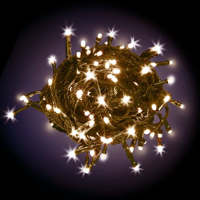 DECORAZIONI LUMINOSE A BATTERIA E ENERGIA SOLARE | Illumina il tuo giardino in m - - Catena LED a Batteria per Presepe 12 LED 1,2m Luce Bianca Decorazione Natalizi