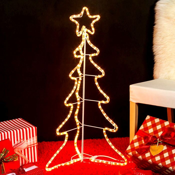 Foto Di Natale 3d.Albero Di Natale 3d H 95 Cm 180 Luci Incandescenza Bianco Classic