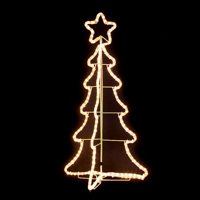Foto Di Natale 3d.Albero Di Natale 3d H 95 Cm 180 Luci Incandescenza Bianco Classic