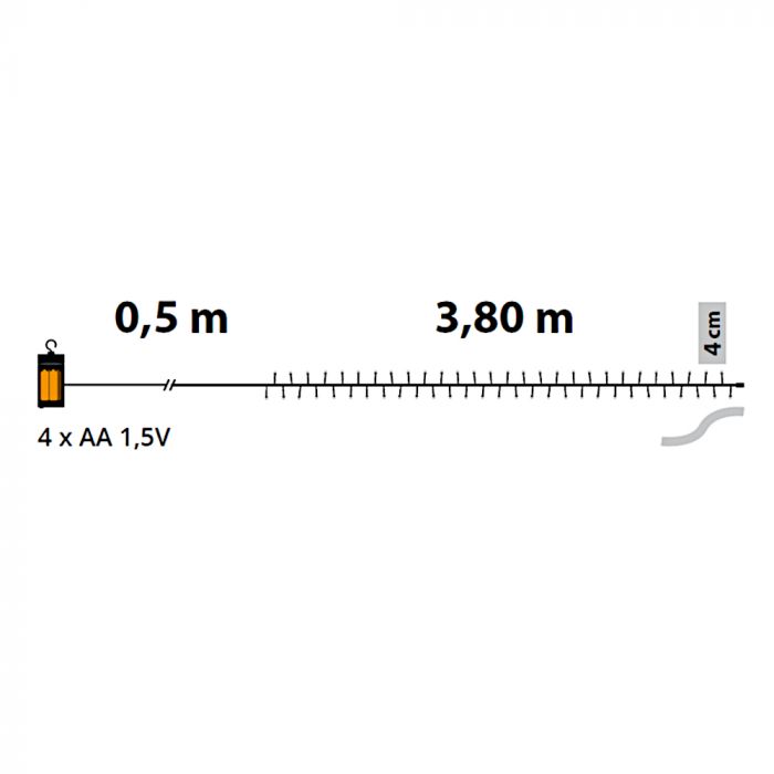 Catena 180 led bianco caldo luci Natale giochi timer interno esterno | vendita online su