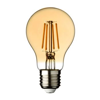Lampadina decorativa vintage Goccia dimmerabile E27 Led Bulbs A60 4x Filament 4W, bianco caldo uso interno ed esterno