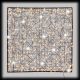 Quadrato luminoso 2D, 50 cm, SENZA alimentazione, 240 microled flashled, bianco caldo