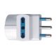 Adattatore Triplo Bianco Spina 16A 