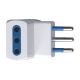 Adattatore triplo con spina 10A