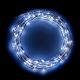 Catena luminosa 8 m - 80 microled cavo metal con controller - bianco ghiaccio 