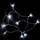 Catena luminosa 90cm a batteria, 10 led Reflex luce fissa ghiaccio